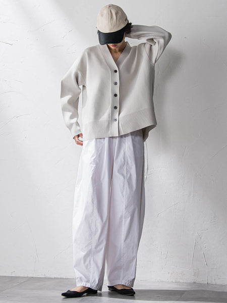 スポンディッシュVネックニットカーディガン≪洗濯機で洗える≫