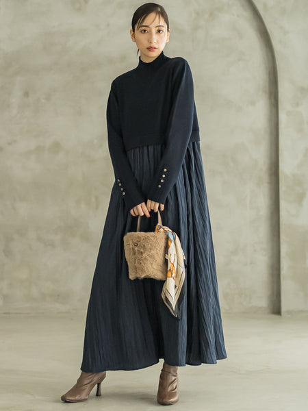 布帛ドッキングワンピース≪手洗い可能≫ | Droite lautreamont  