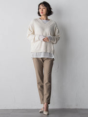 【WEB限定/大きいサイズ】”重ねるだけで格上げ”レイヤードインナー