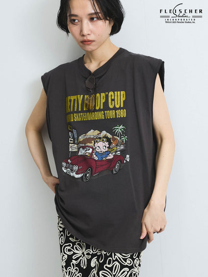 【VISION × Betty Boop™】ヴィンテージツアーノースリＴシャツ≪洗濯機で洗える≫