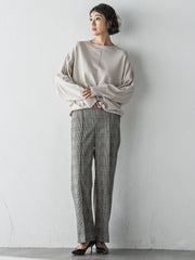 【WEB限定】”ウエストゴムで快適”ワイドパンツ≪洗濯機で洗える≫