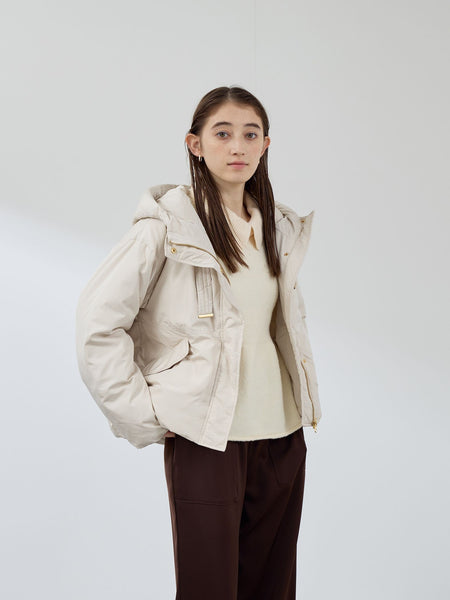 ワークフードピュアダウンジャケット