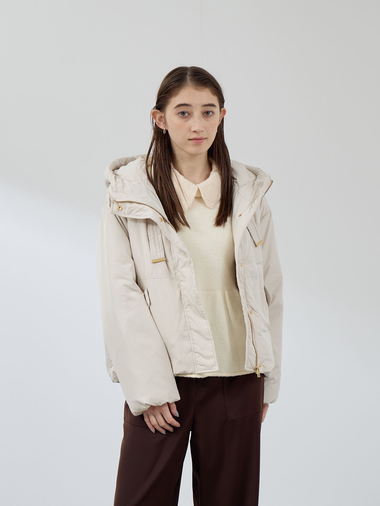 ワークフードピュアダウンジャケット