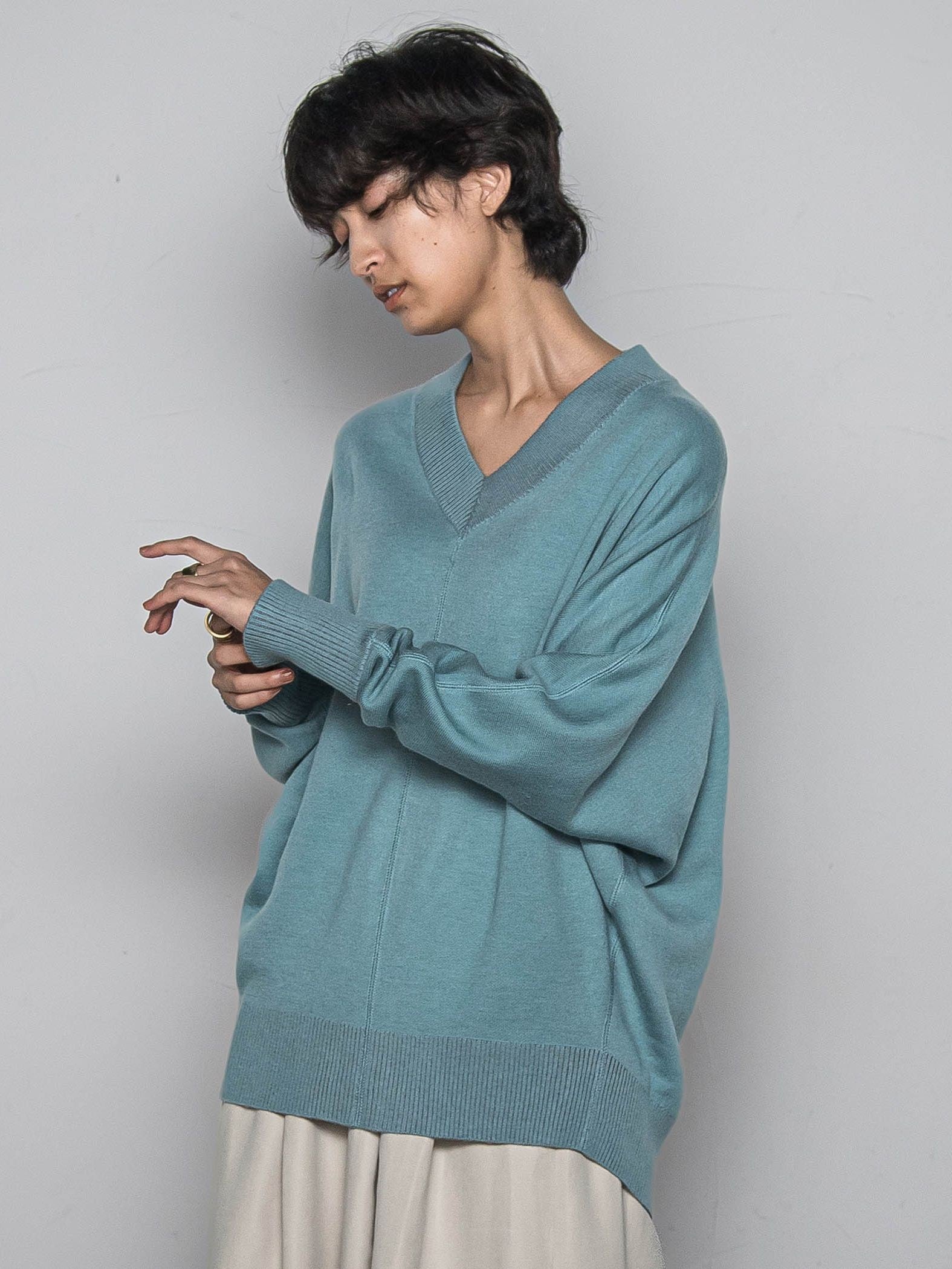 今日の気分で着回せるリバーシブルニット≪手洗い可能≫