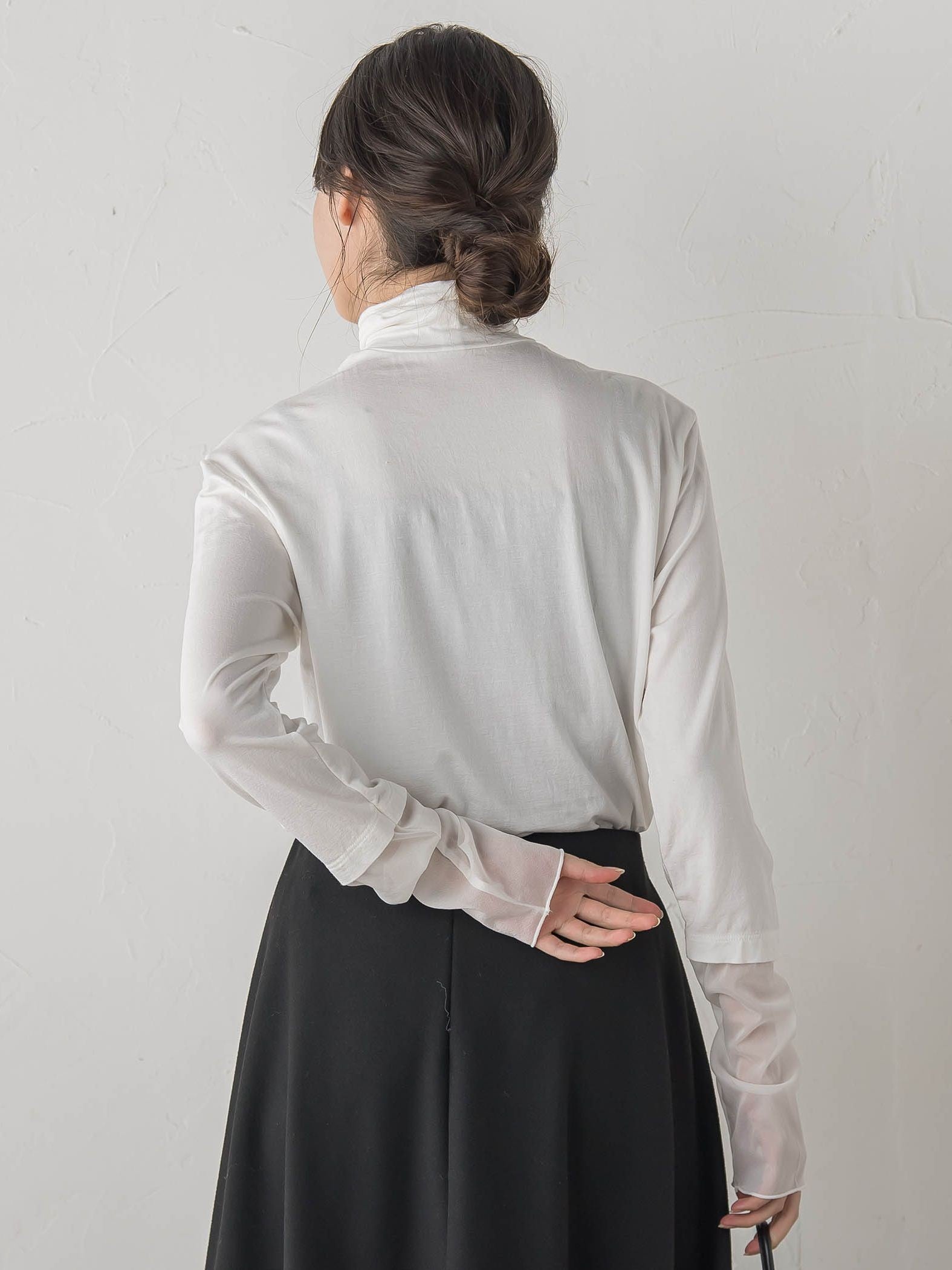 ウォッシャブルベア天竺カットソー≪洗濯機で洗える≫