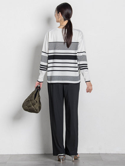 【WEB限定】Active Beautyワイドパンツ≪洗濯機で洗える≫