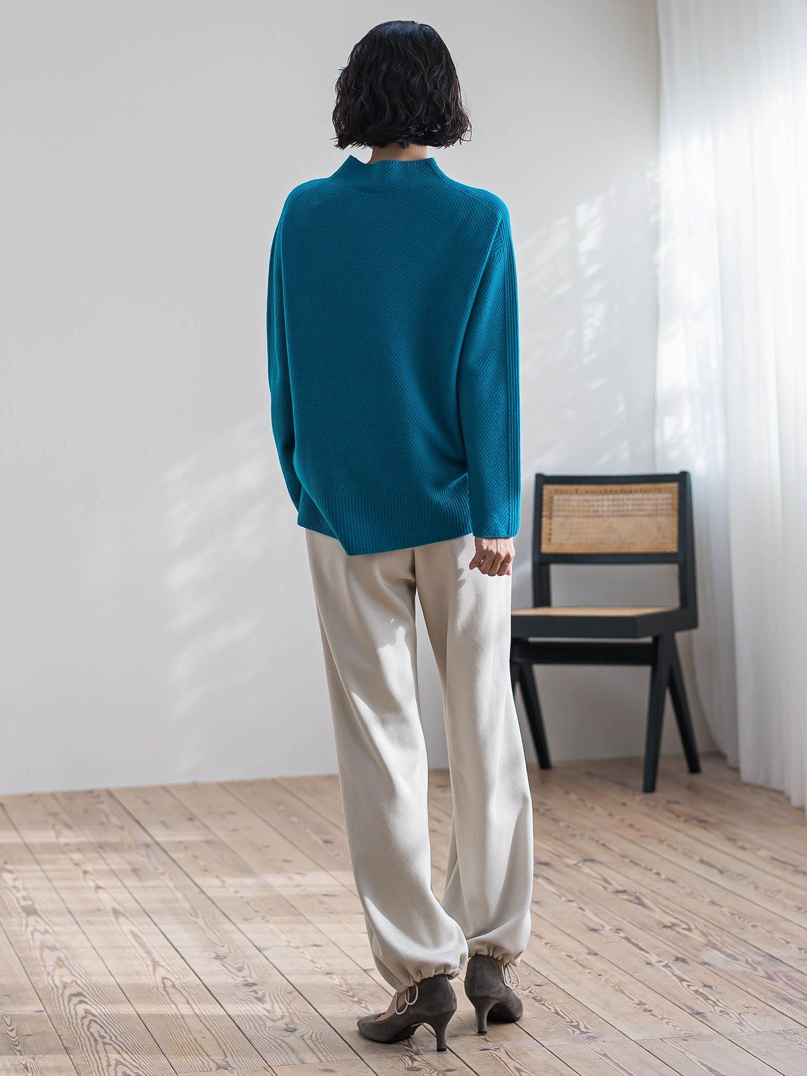 配色CHESSニット