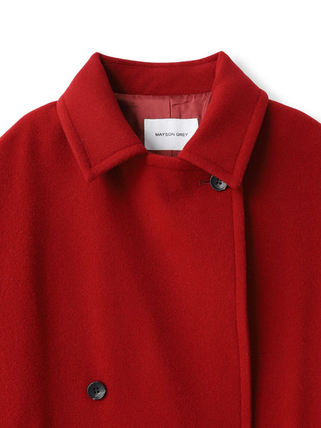 ラムウールダブルカラーコート