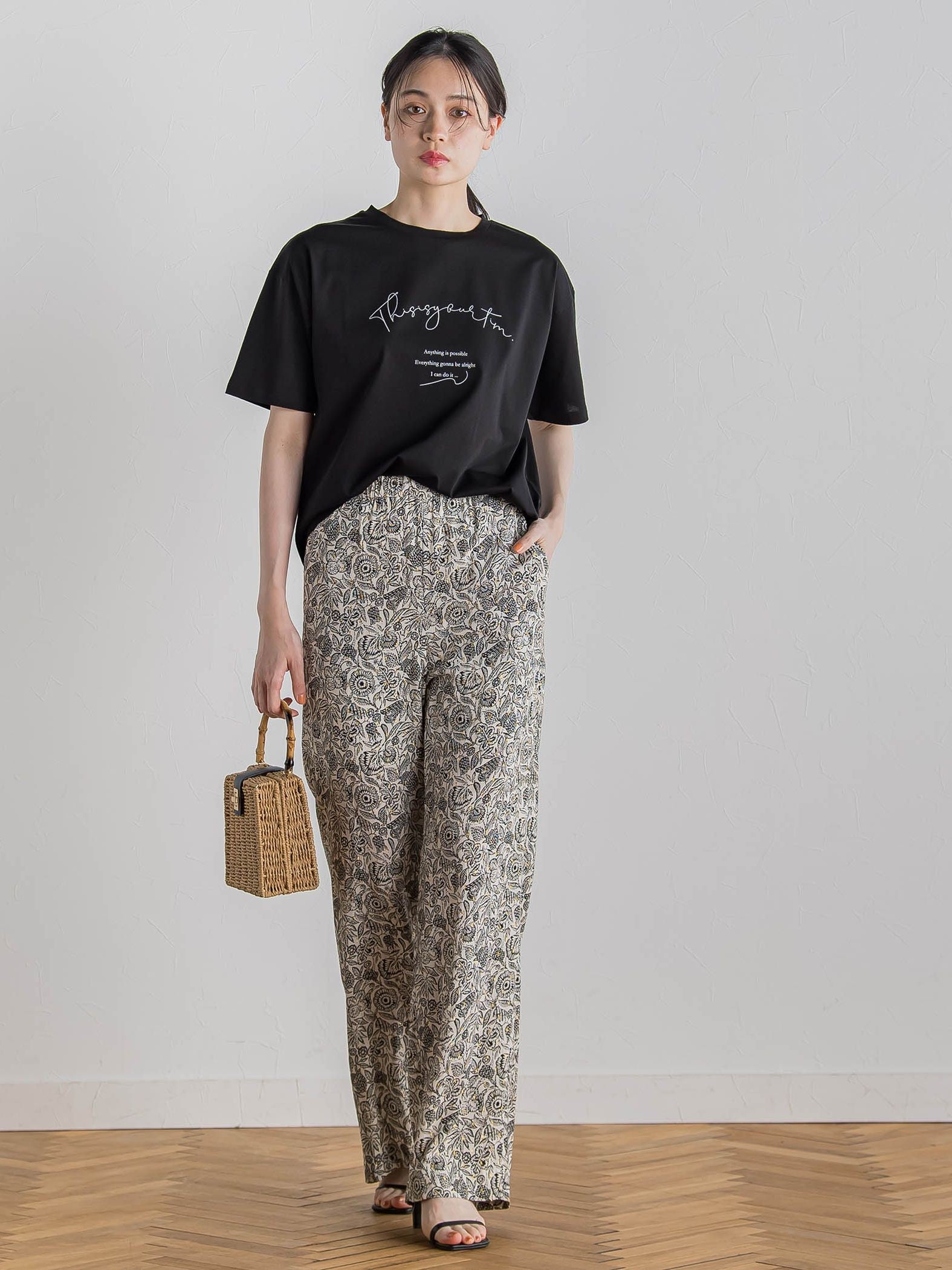 【WEB限定】ドライタッチコットンミックスロゴT≪洗濯機で洗える≫