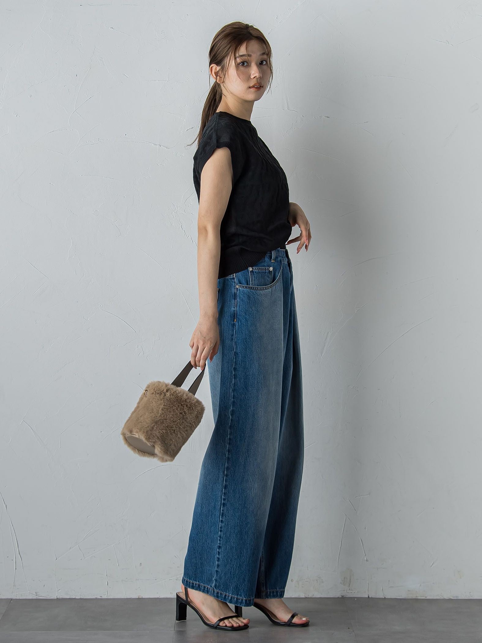 【WEB限定】ジャガードニット≪手洗い可能≫