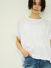 ストライプ切替プルオーバー