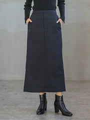 裏起毛タイトスカート≪手洗い可能≫