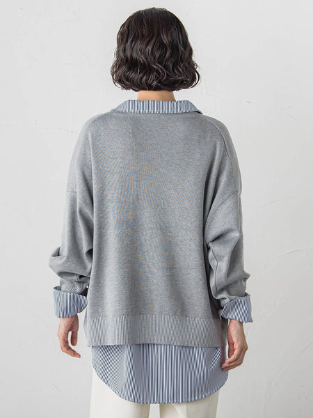 【WEB限定】”3コーデが叶う2点セット”ニット×シャツ