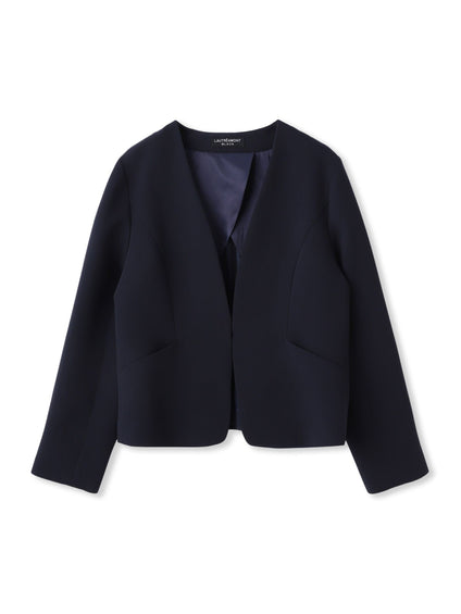 【WEB限定 13号】トリクシオンノーカラージャケット≪セットアップ対応/手洗い可能≫