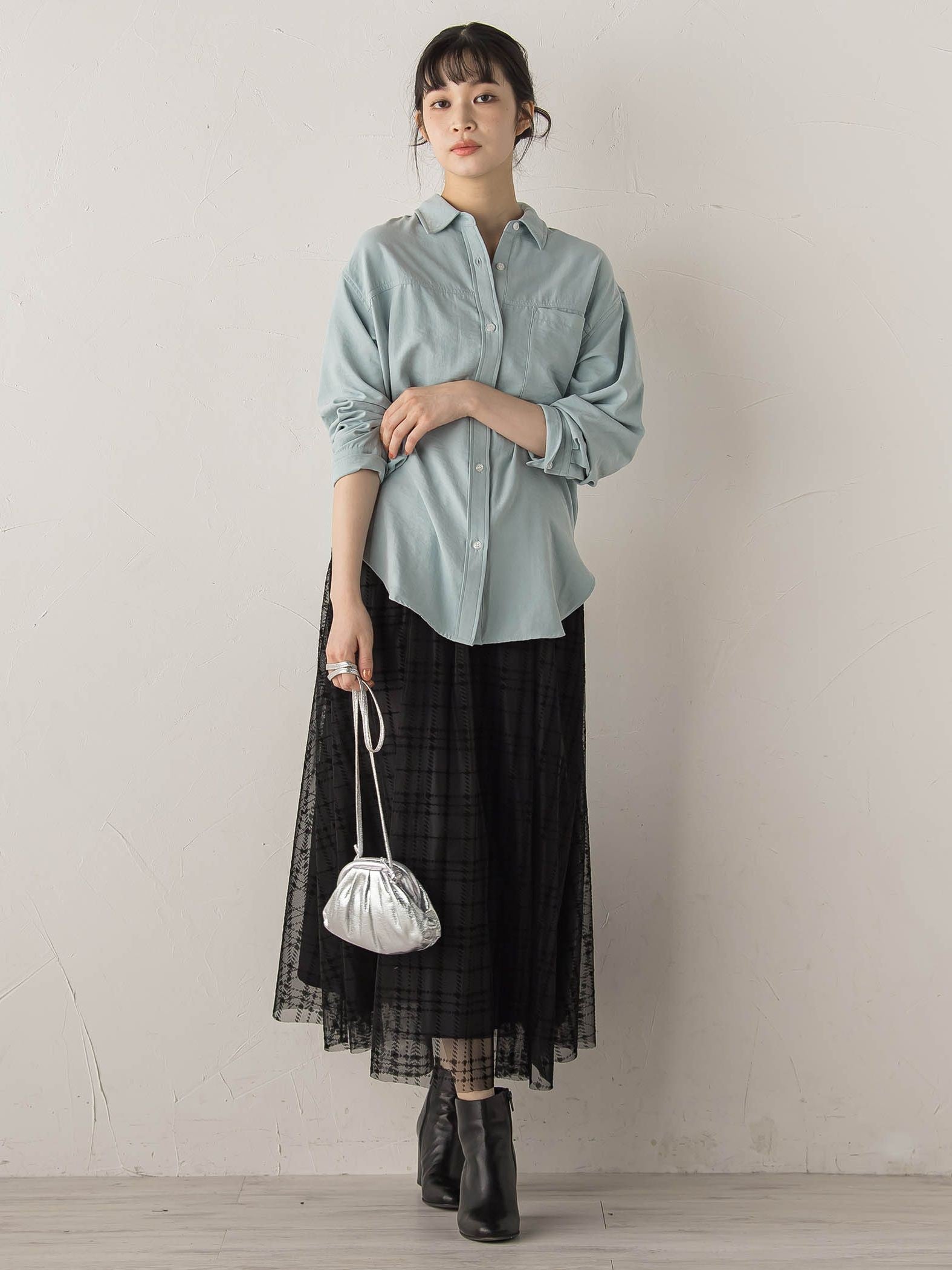 【WEB限定】E/Nピーチシャツ≪手洗い可能≫