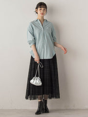 【WEB限定】E/Nピーチシャツ≪手洗い可能≫