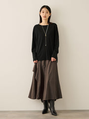 ネックレス風アクセントプルオーバー≪手洗い可能≫