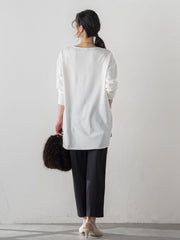【WEB限定MTサイズ】季節をつなぐTシャツブラウス