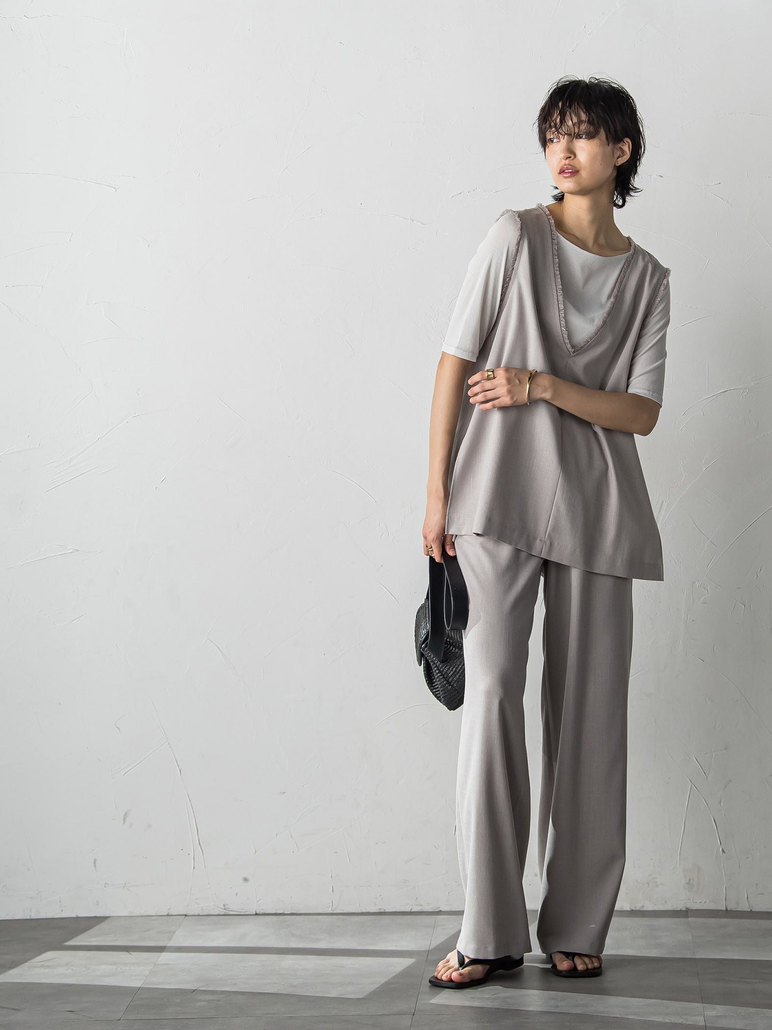 シアーテレココンパクトTシャツ≪洗濯機で洗える≫