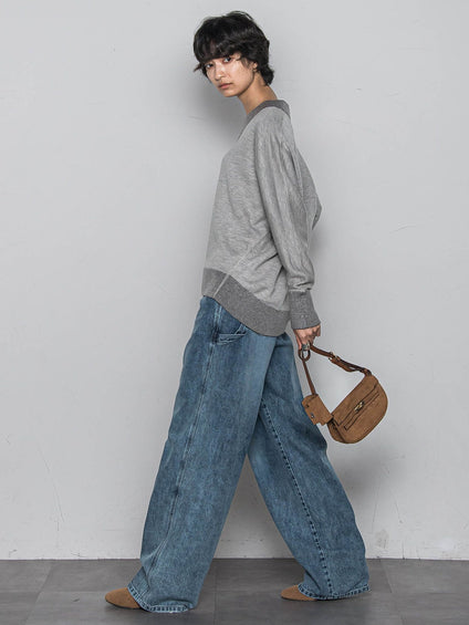 今日の気分で着回せるリバーシブルニット≪手洗い可能≫