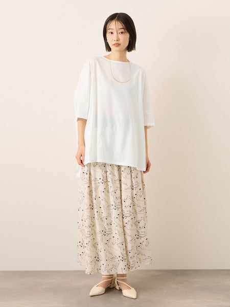 《予約》【機能するミニマル服】ポンチョTシャツ 《UVカット》