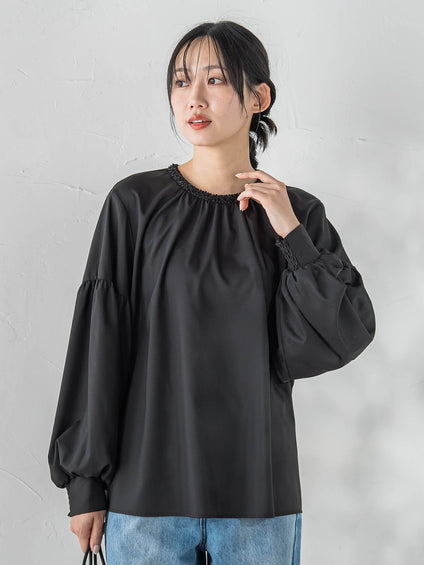 ブレードブラウス≪洗濯機で洗える≫