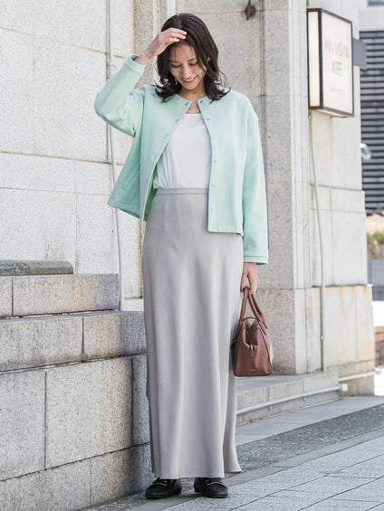 【WEB限定】美フォルムデイリーカーディガン≪洗濯機で洗える/11号あり≫