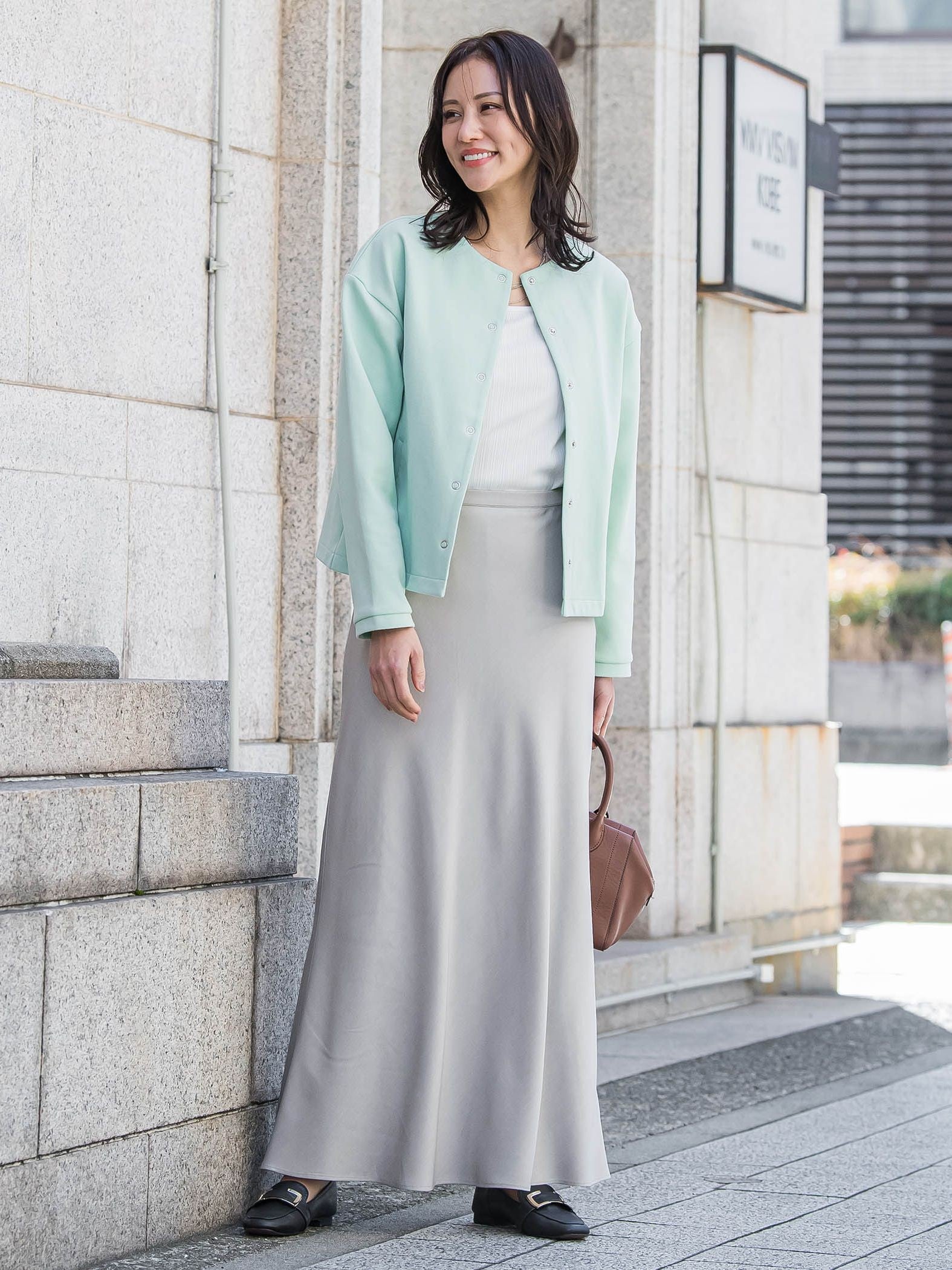 【WEB限定】美フォルムデイリーカーディガン≪洗濯機で洗える/11号あり≫