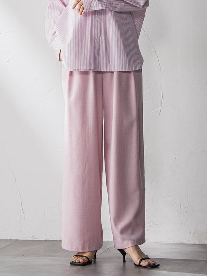 【一瞬で楽とキレイを叶える】タンブラーオックスイージーワイドパンツ≪手洗い可能≫