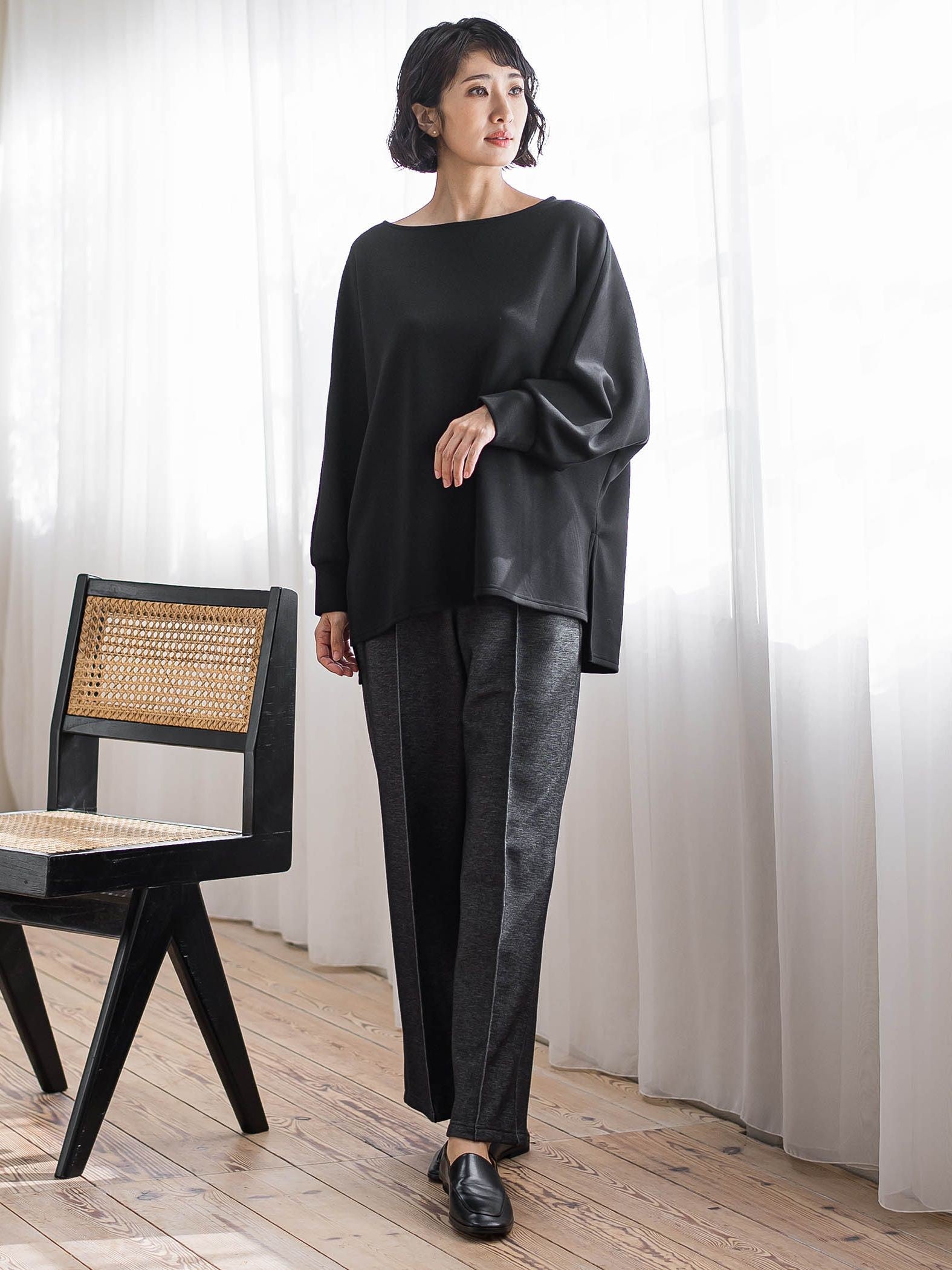 【WEB限定】”もっちり素材”ダンボールドルマンプルオーバー≪手洗い可能≫