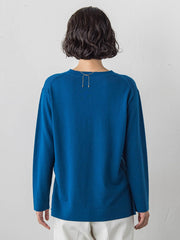 【大きいサイズ】ファインウールVネックニット