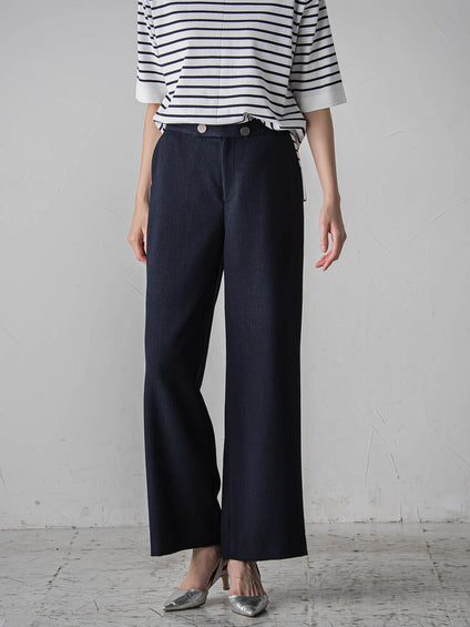 ノンウールツィードパンツ≪洗濯機で洗える/セットアップ対応≫