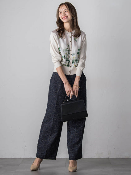 クリスマスローズカーディガン