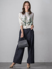 クリスマスローズカーディガン