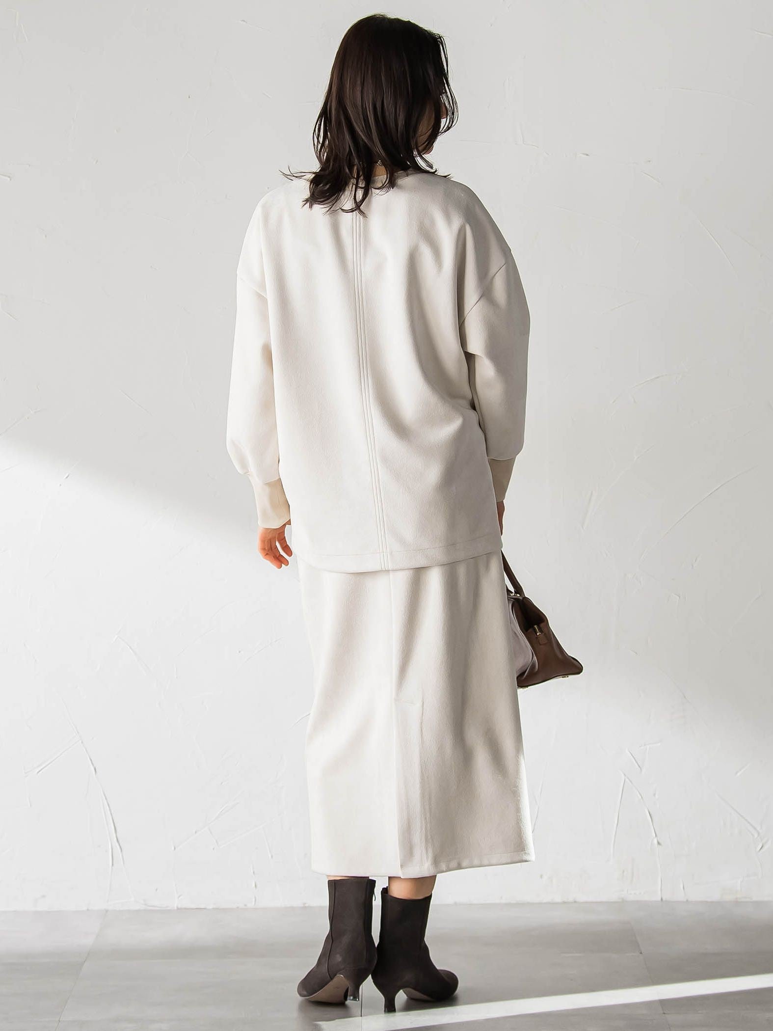 【WEB限定】フェイクスエードプルオーバー≪セットアップ対応/洗える≫