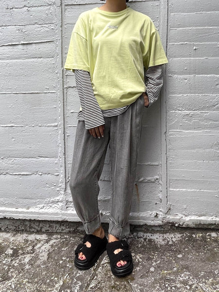 【ENIM BY VICKY】ハイゲージENIMロゴ刺繍Tシャツ《手洗い可能》