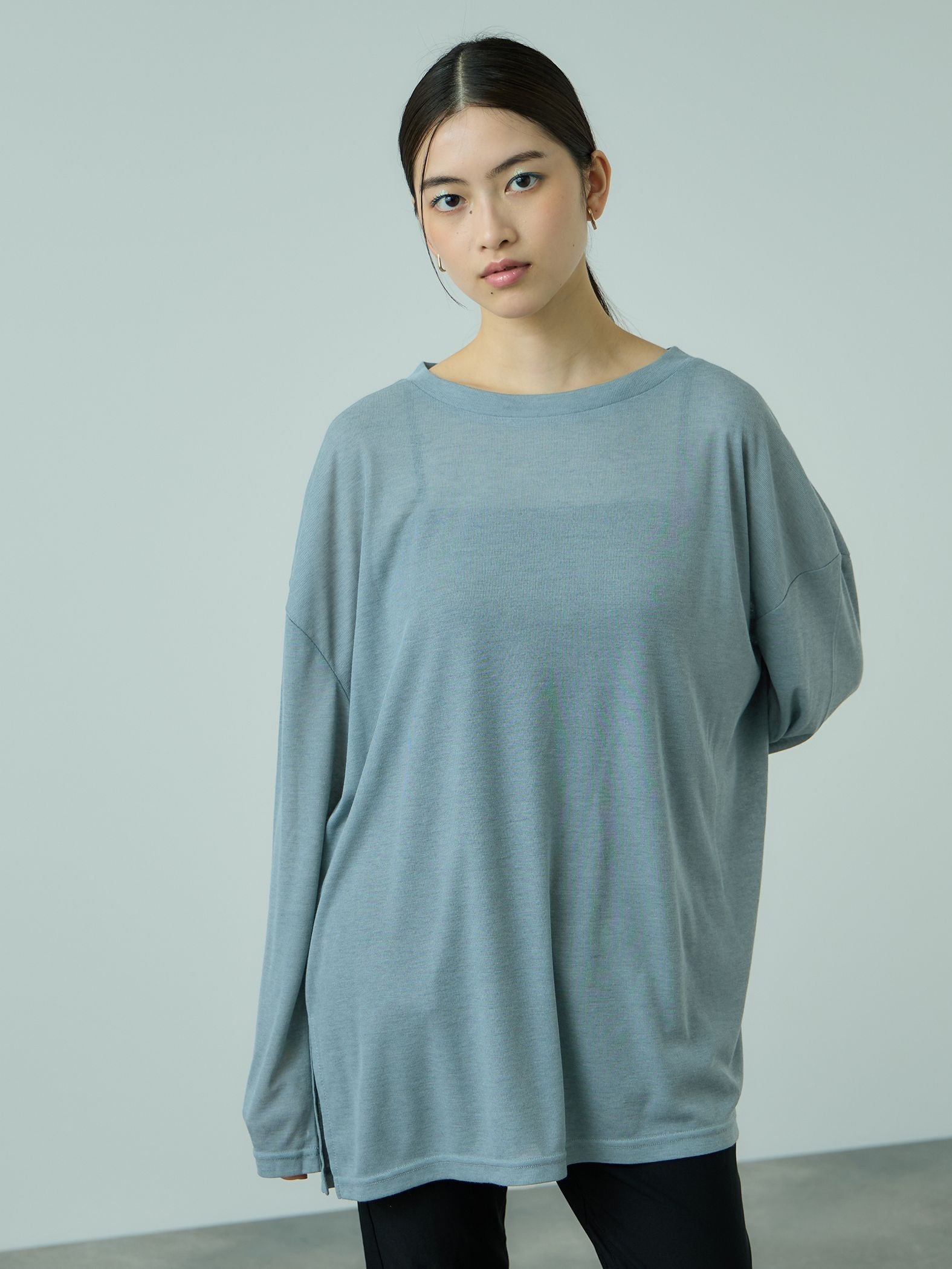 セミシアーオーバーサイズカットソー≪手洗い可能≫