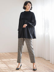 【WEB限定/大きいサイズ】”すっきり快適な履き心地”テーパードパンツ≪洗濯機で洗える≫