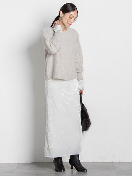 袖レースインナーカットソー