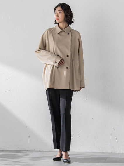 ハイストレッチカルゼストレートパンツ