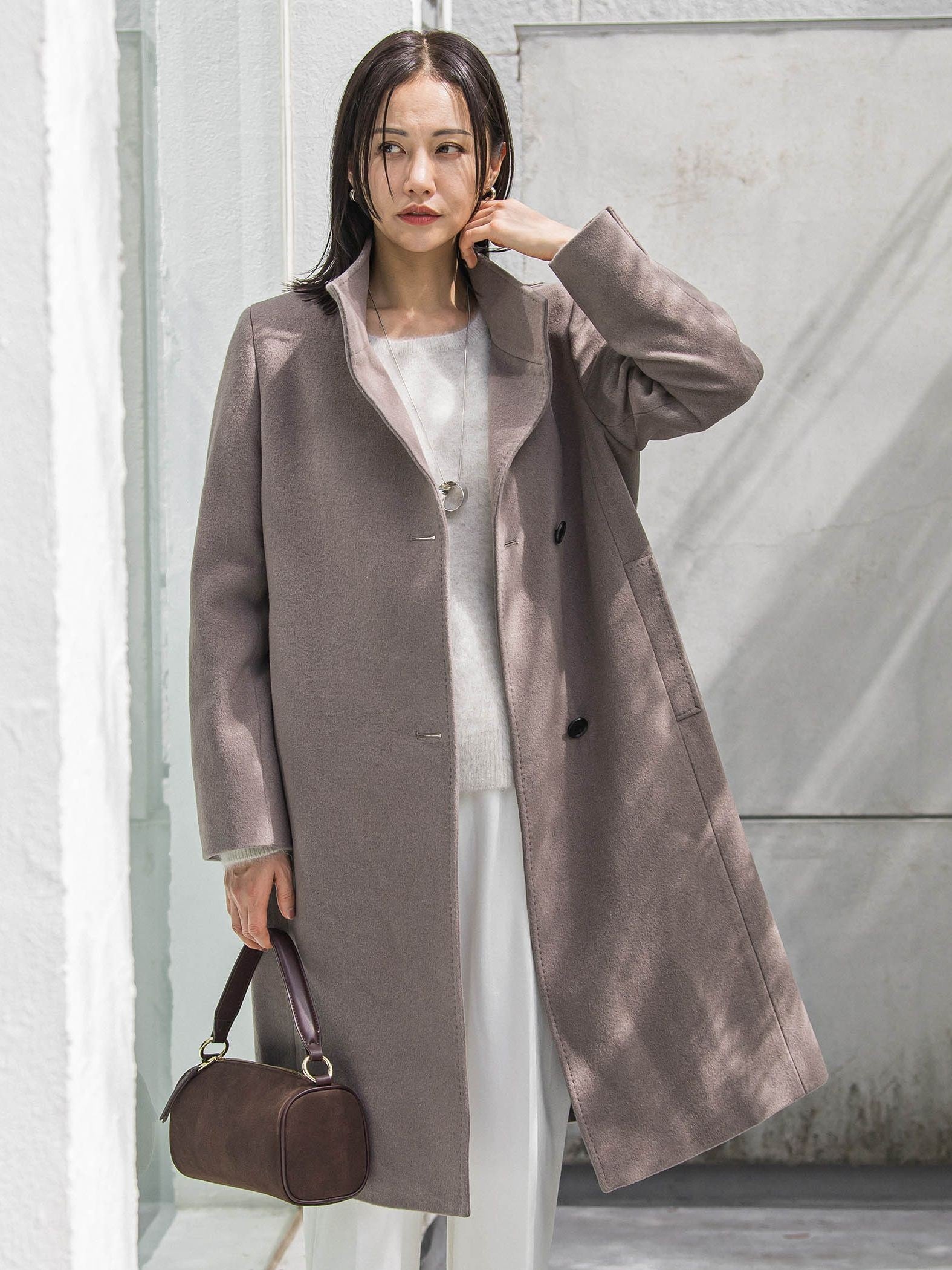 【カタログ掲載】プレミアムウールカシミヤロングコート