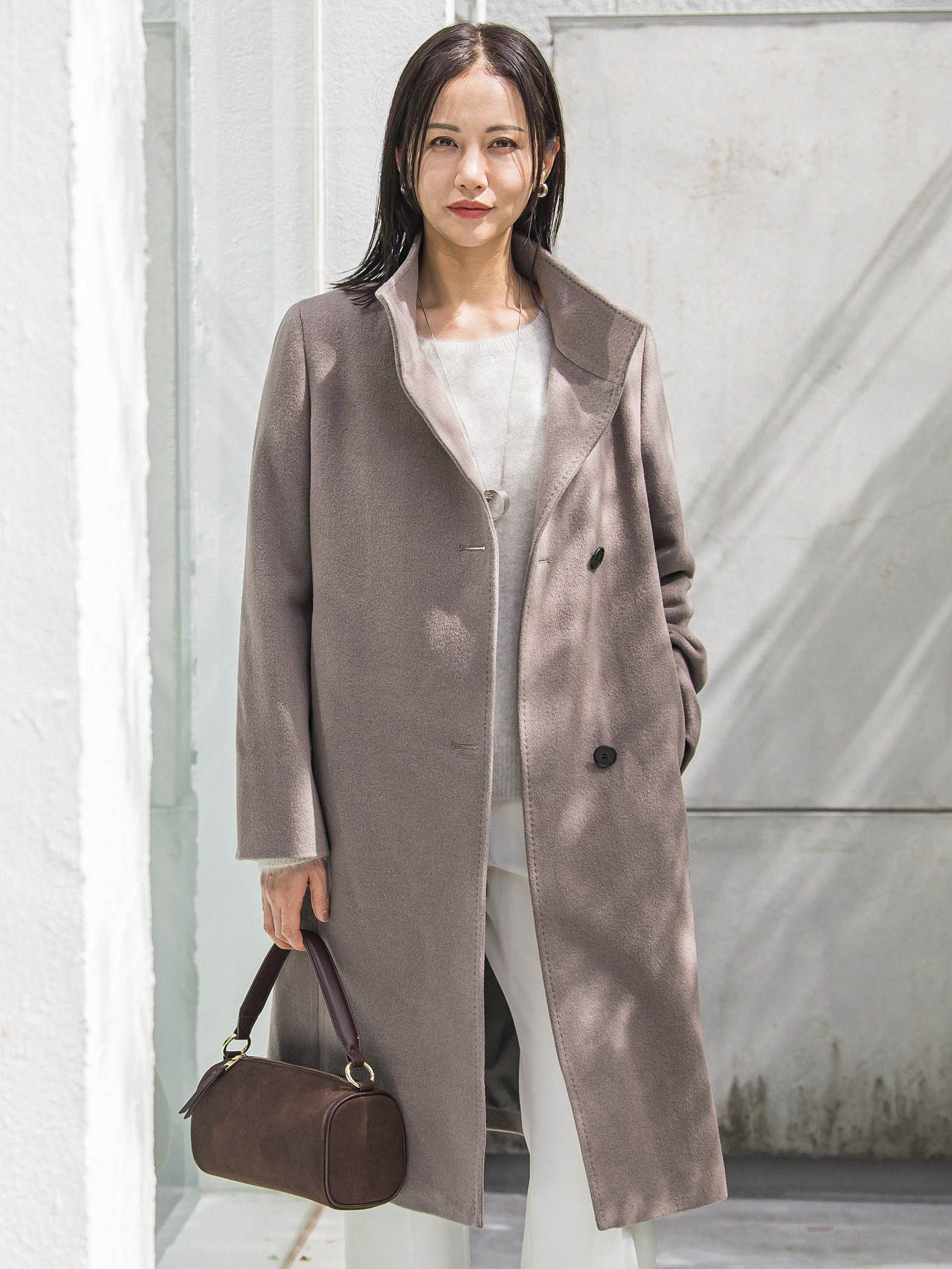 【カタログ掲載】プレミアムウールカシミヤロングコート