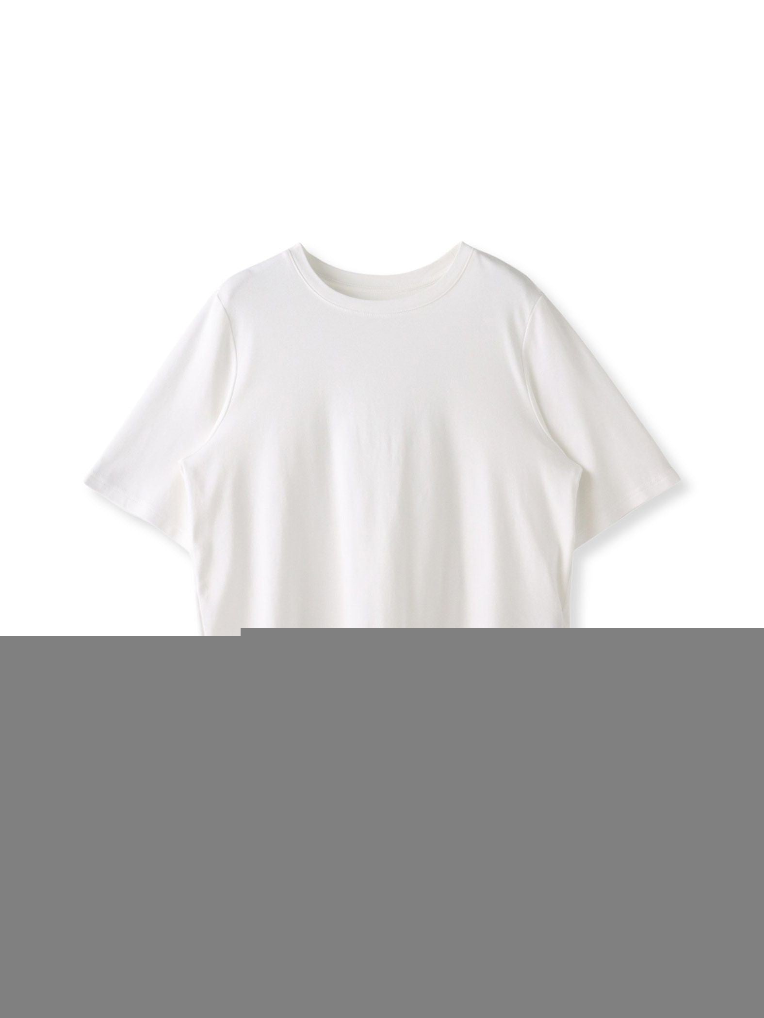 裾レース切り替えTシャツ