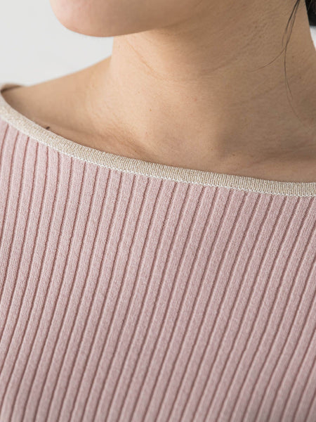 配色RIBニット≪手洗い可能≫