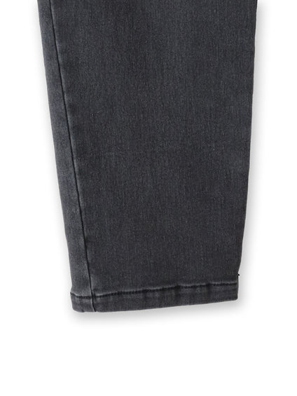 【WEB限定/大きいサイズ】”楽暖”あったか裏起毛スキニーデニム≪洗濯機で洗える≫