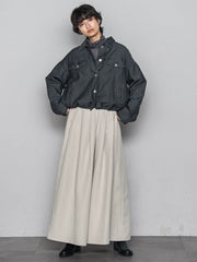 中綿デニムジャケット≪洗濯機で洗える≫