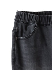 【WEB限定/大きいサイズ】”楽暖”あったか裏起毛スキニーデニム≪洗濯機で洗える≫