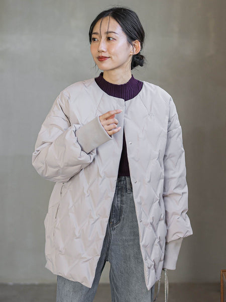ステッチレスダウンコート