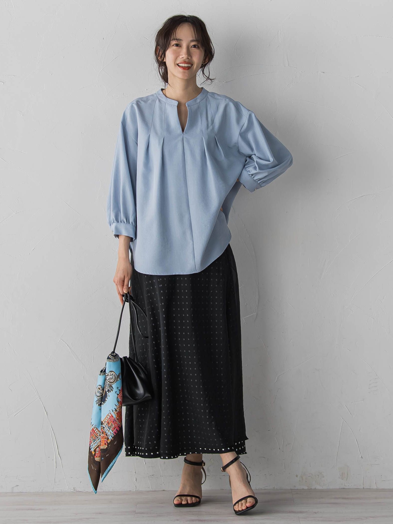 【WEB限定】タンブラーブッチャーブラウス