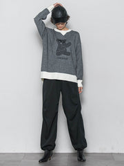 BEARジャカードニット≪手洗い可能≫